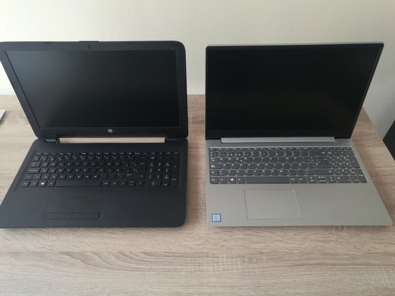 2 portátiles hp y lenovo 