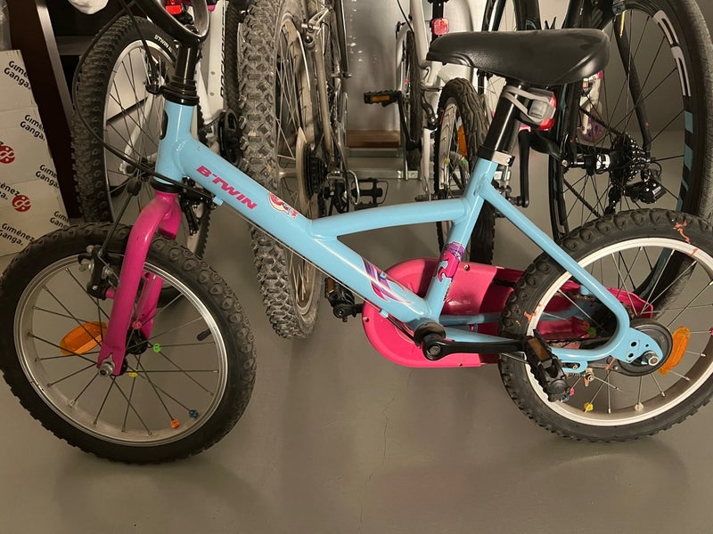 Bicicleta 16 pulgadas 4,5-6 años btwin 