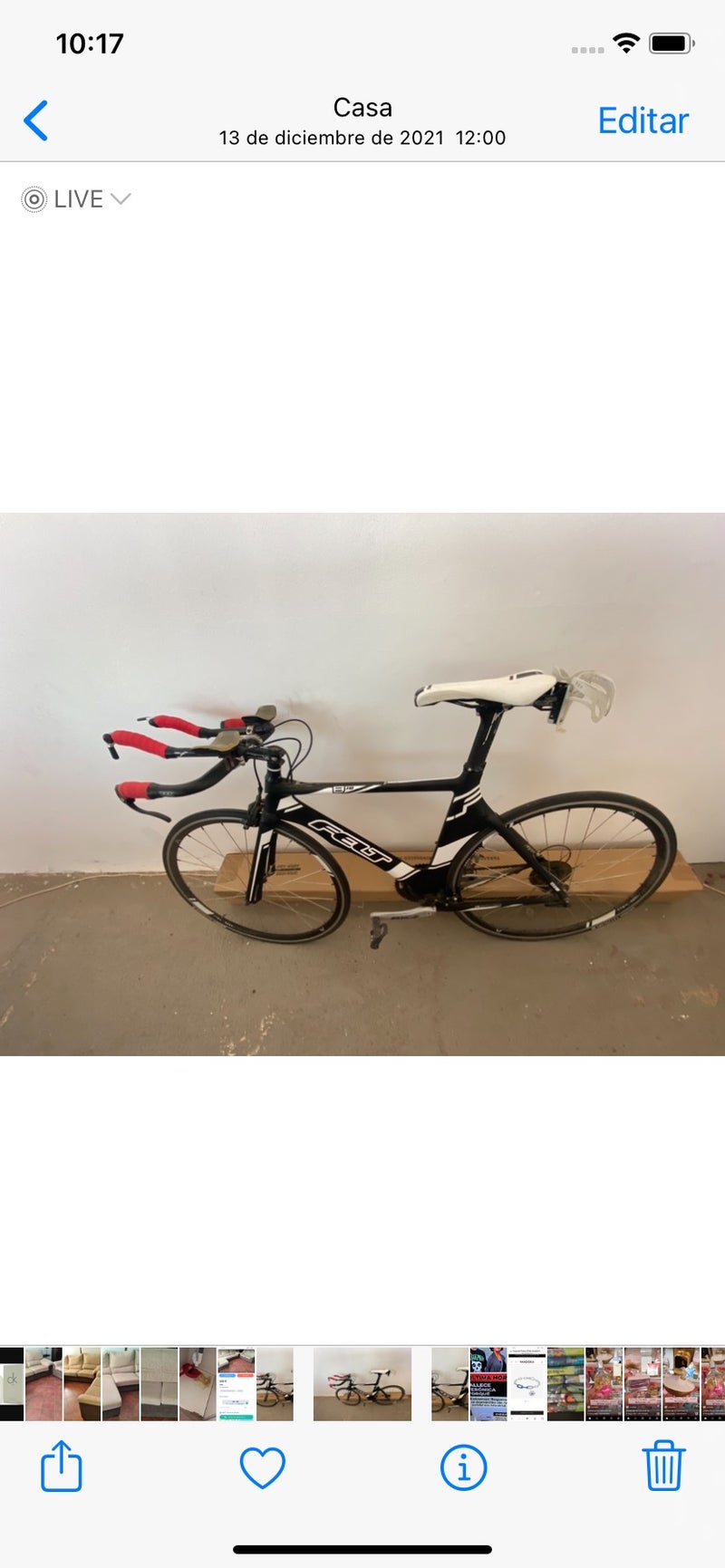 Bicicleta de carbono 