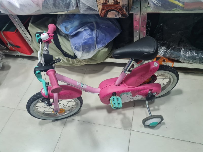 BICICLETA NIÑA 14 PULGADAS UNICORNIO ROSA

