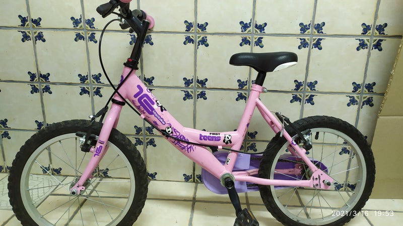 bicicleta niña de 14 pulgadas