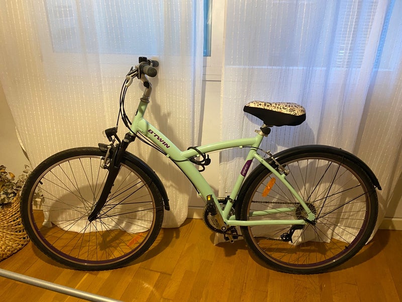 Bicicleta turquesa mujer 
