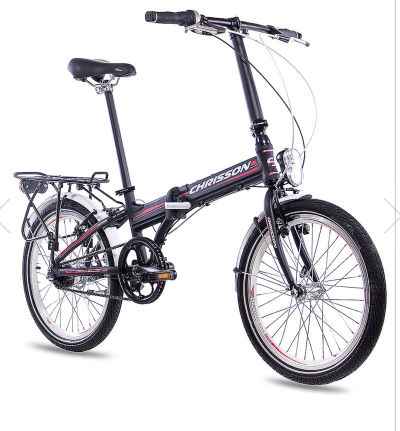 Bici plegable Chrisson aluminio negra