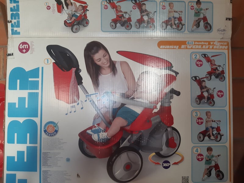 Carro de paseo, triciclo y bici