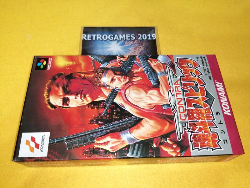 CONTRA SPIRITS NINTENDO SUPER FAMICOM REG CARD