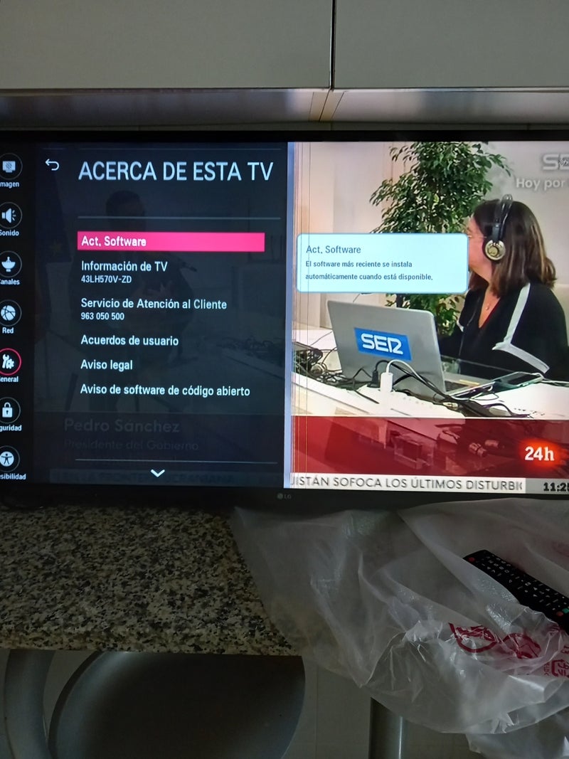 dos smart tv como se ven en las fotos