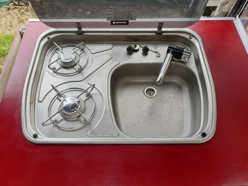 fregadero cocina furgoneta camper