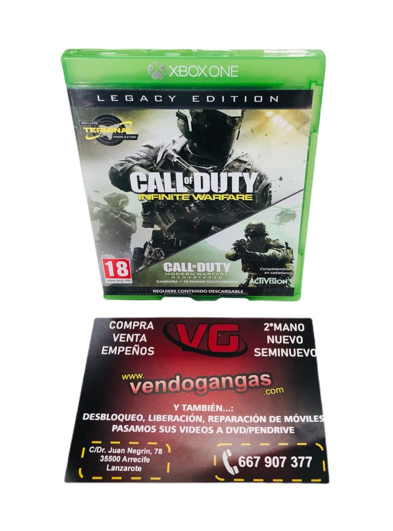 INFINITE WARFARE Y MODERN WARFARE XBOX ONE