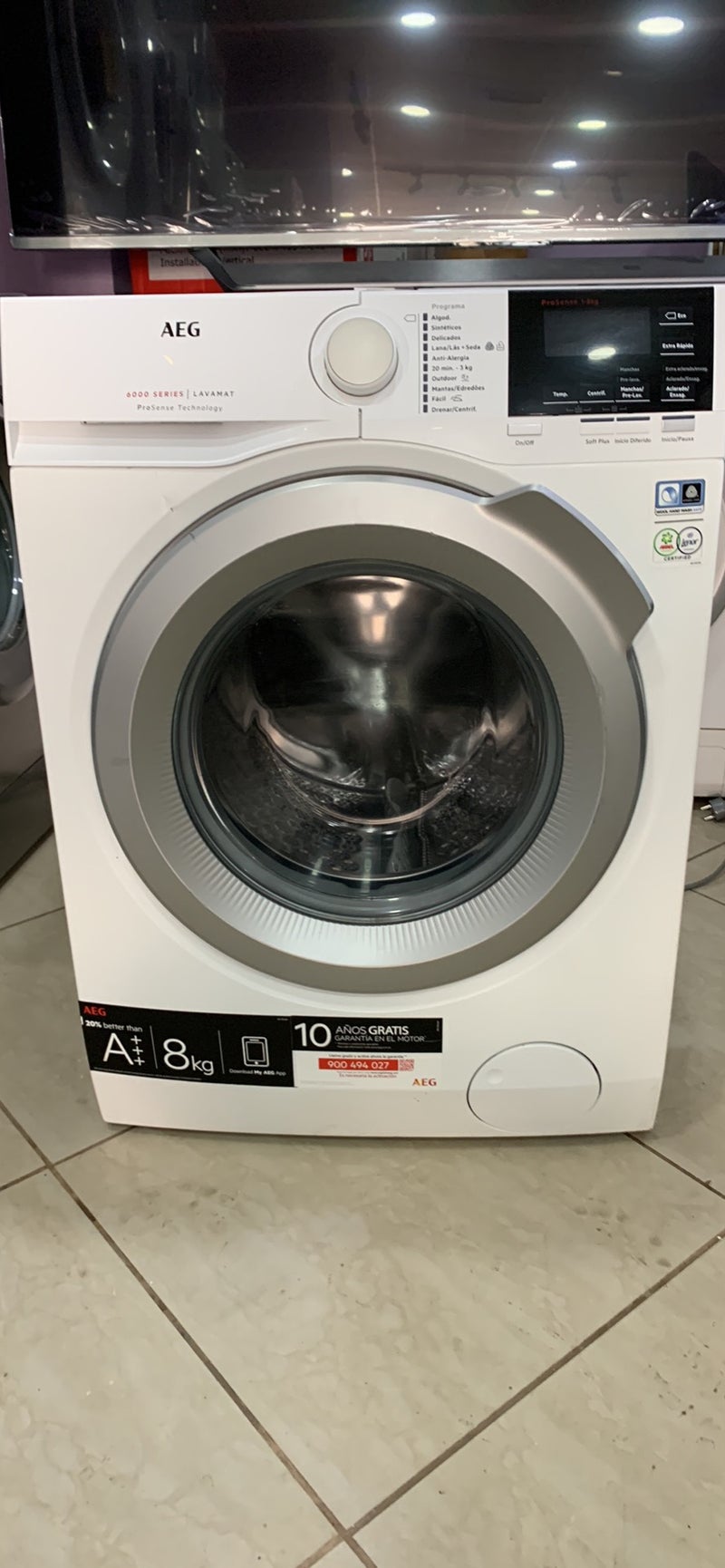 Lavadora aeg 8 kg