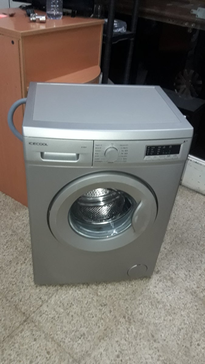 lavadora gris 