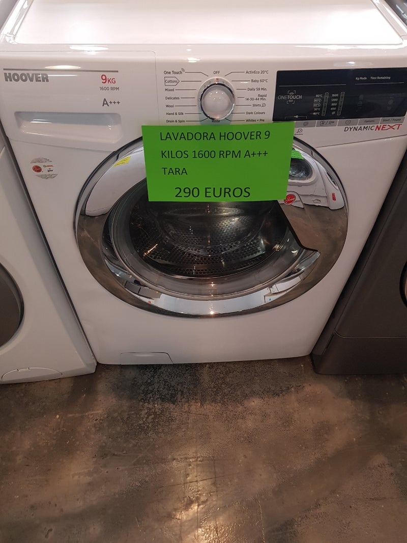 Lavadora Hoover 9 kilos 1600 rpm a+++