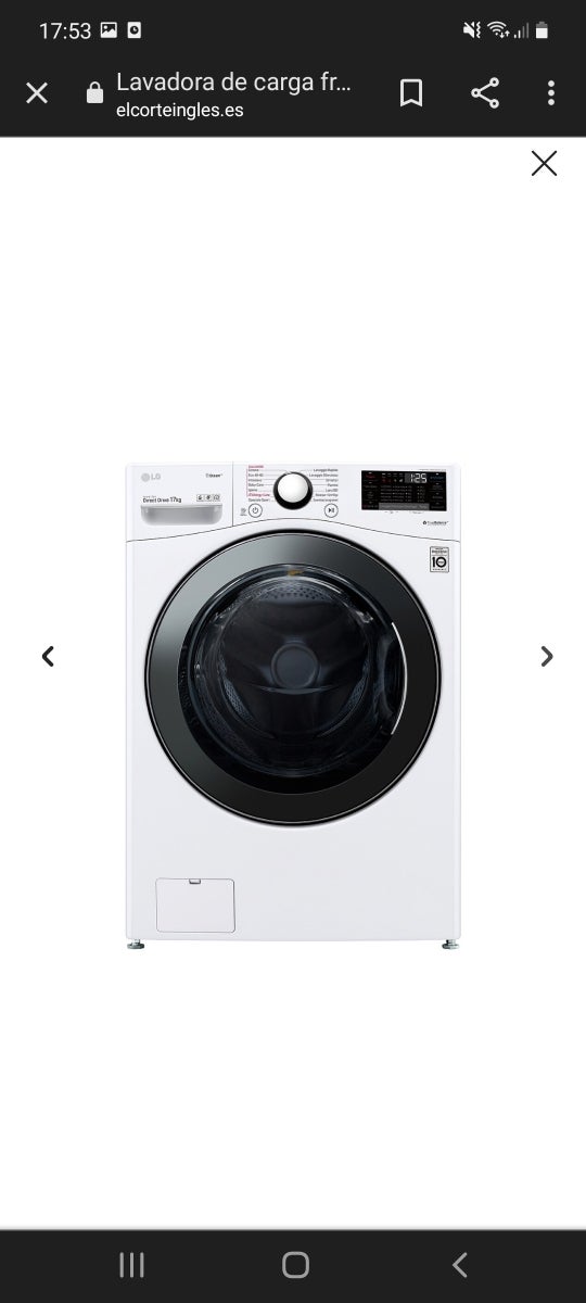 lavadora lg de 17kg 