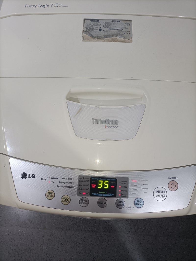 Lavadora LG Fuzzy Lógic 7.5 Kg
