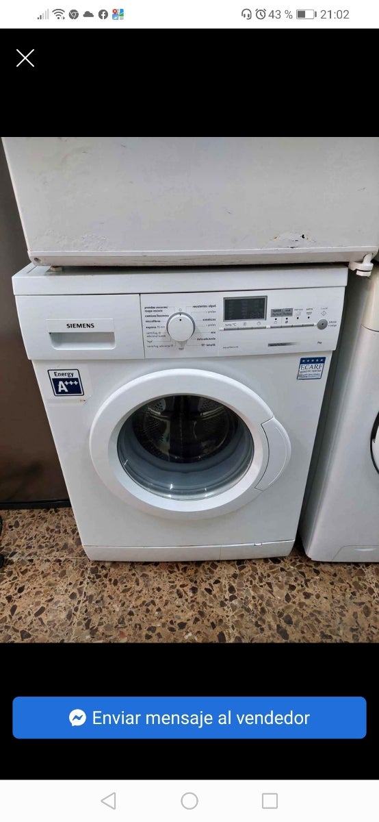 lavadora marca Siemens 7 kg con garantía 612220948