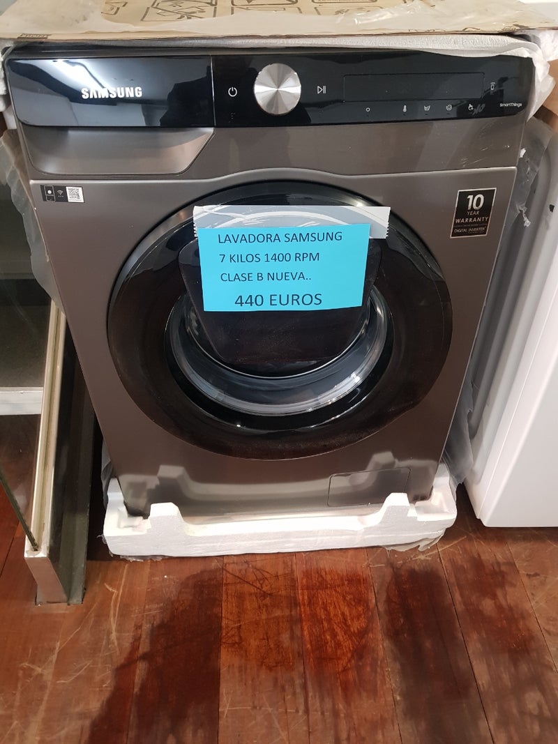 Lavadora Samsung 7 kilos 1400 rpm clase b nueva