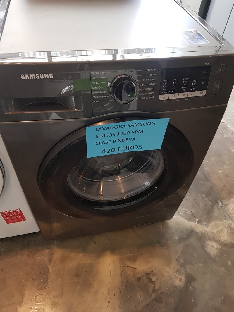Lavadora Samsung 8 kilos 1200 rpm clase b nueva 