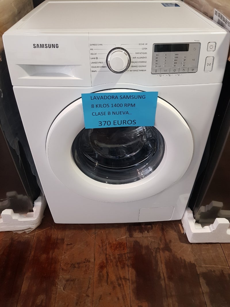 Lavadora Samsung 8 kilos 1400 rpm clase b nueva