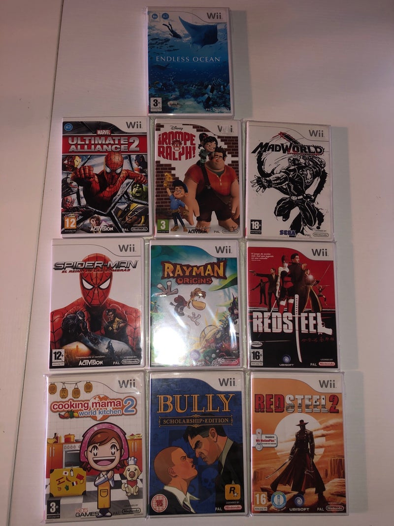 Lote 10 videojuegos nintendo wii