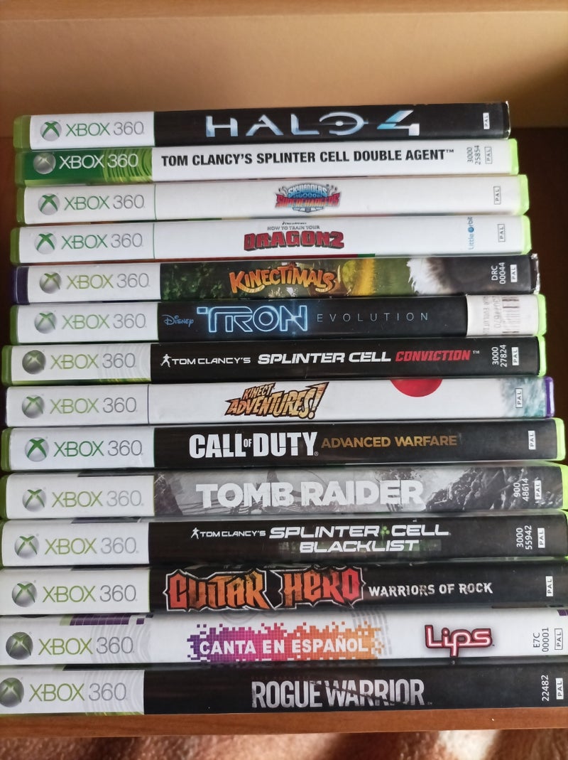lote 14 videojuegos Xbox 360 + micrófono