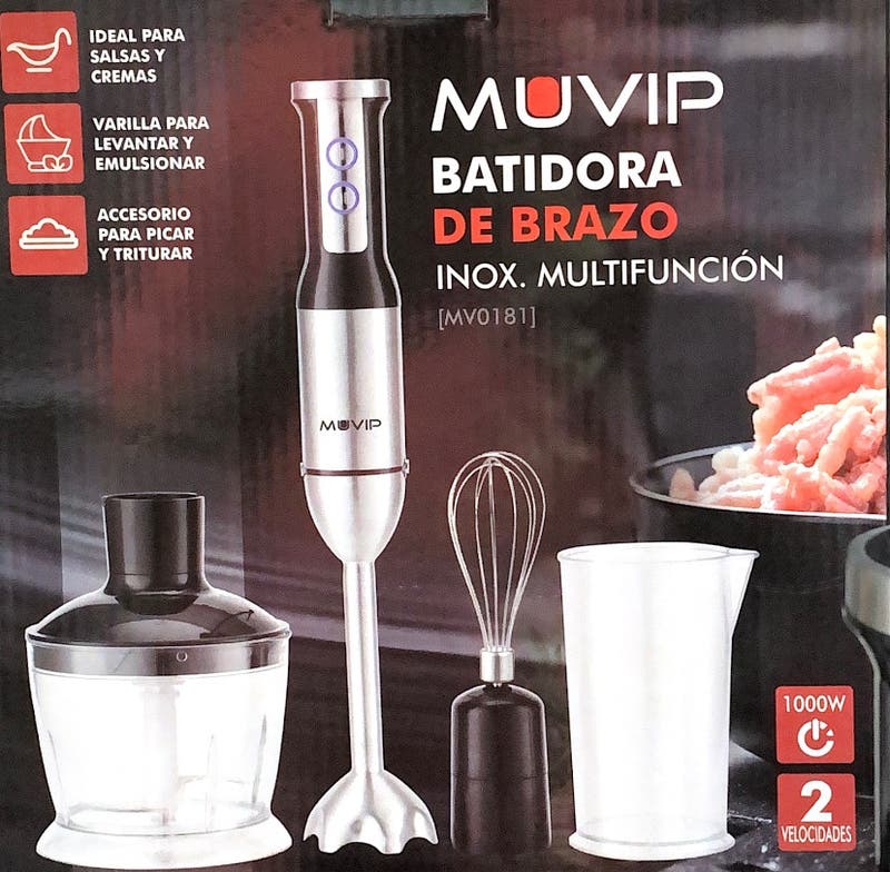 Minipimer Con Accesorios 1000W Muvip MV-0181