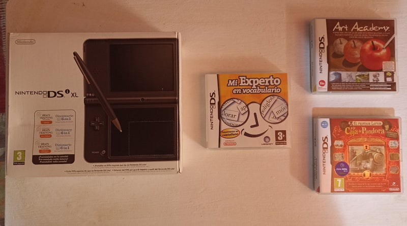 Nintendo Ds XL Edición Brain Trainning + 3 Juegos