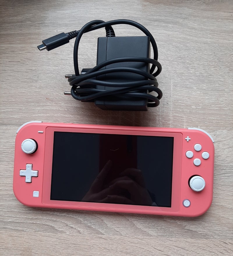 nintendo switch lite rosa coral