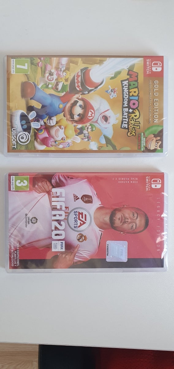 Nintendo Switch Mario Rabbids + Fifa 20