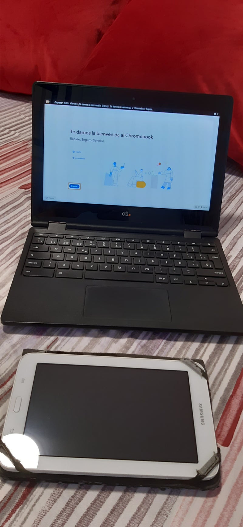 Ordenador portátil tablet Chromebook CTL J5