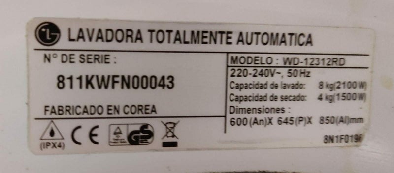 placa lavadora LG originales