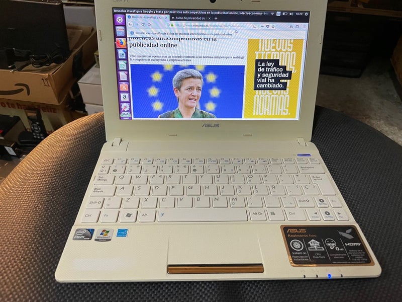 Portatil asus x101ch intel atom N2600 con linux