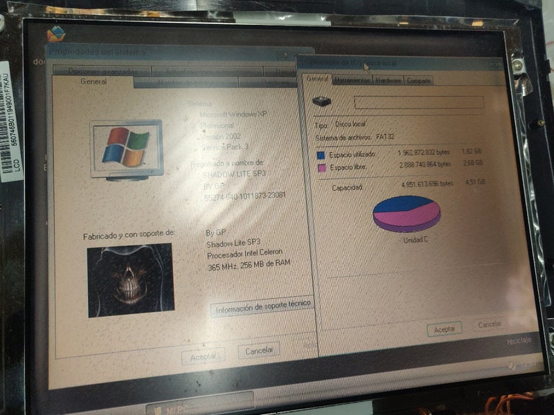 Portátil Acer 512T para piezas
