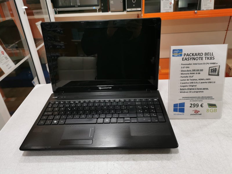 Portátil PACKARD BELL EASYNOTE TK85 SEMINUEVO