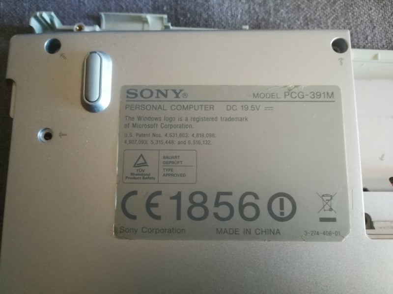 Portátil Sony despiece averiado 