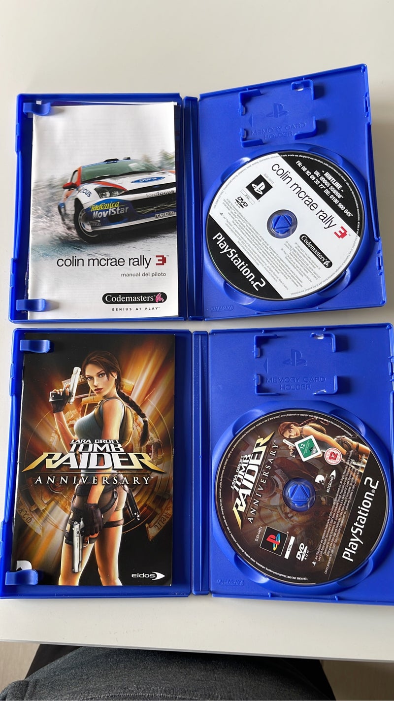 PS2 TOMB RAIDER ANIVERSARY + COLÍN MCRAE 3