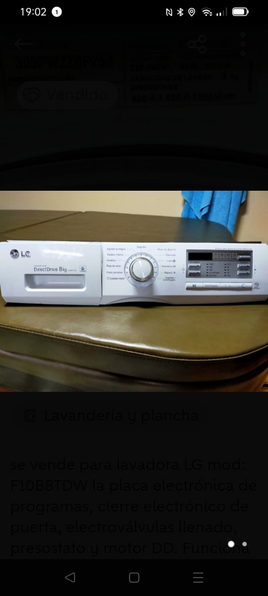 Repuestos lavadora LG