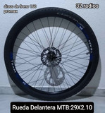 RUEDA DELANTERA DISCO MTB:29X2.10. RUEDA DELANTERA DISCO MTB:29X2.10.