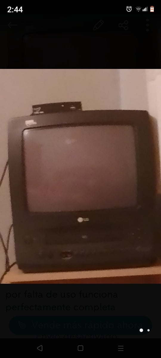 se vende televisión por falta de uso 