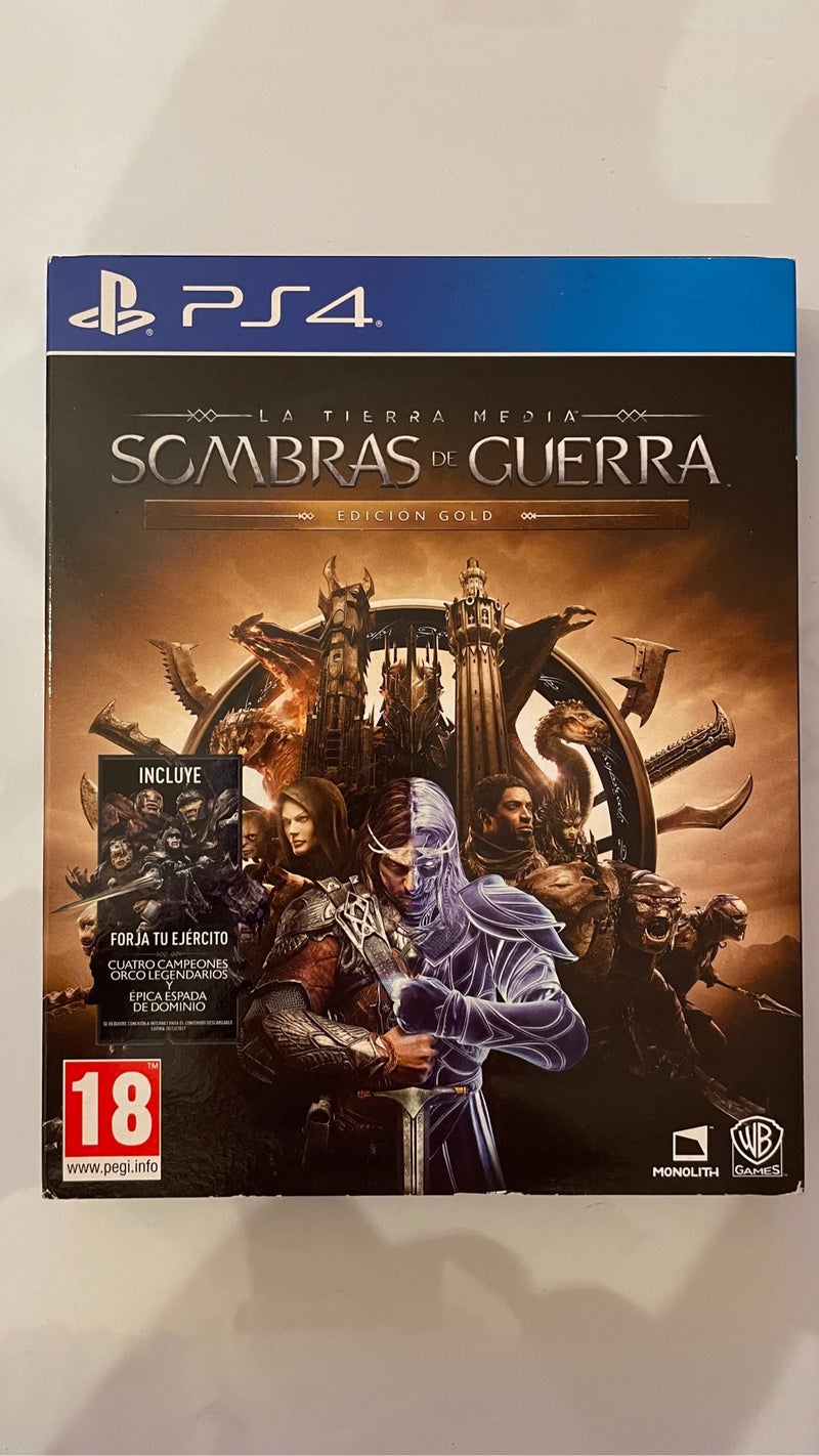 Sombras de guerra Steelbook Ps4 