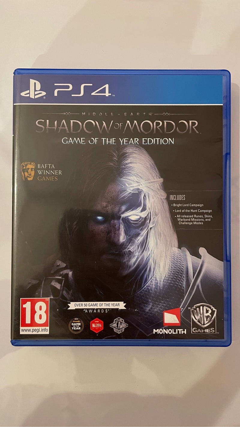 Sombras de Mordor GOTY Ps4