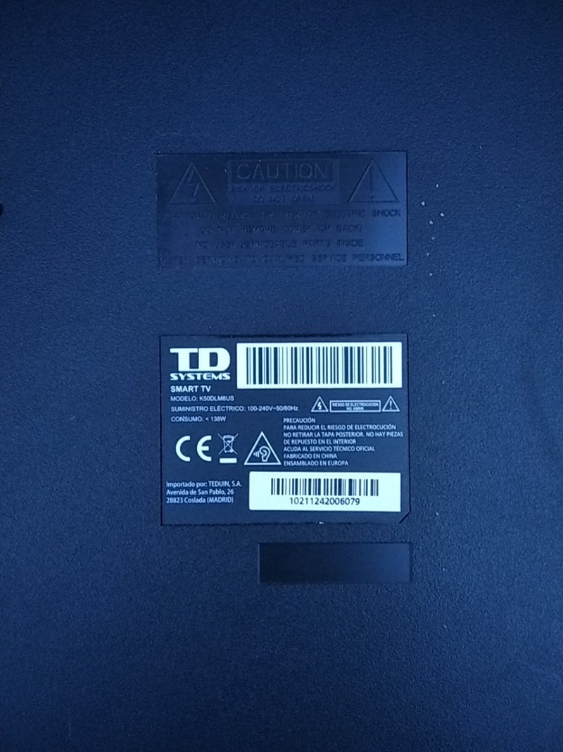 televisión td system 50 pulgadas