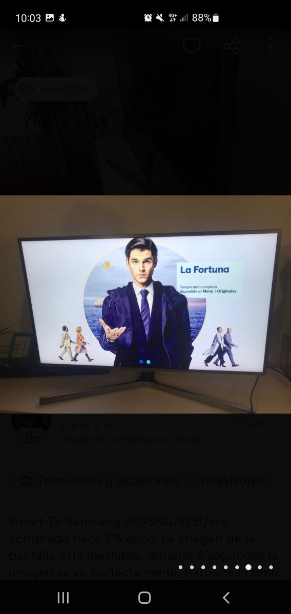 Tv Samsung smart tv  43 pulgadas a reparar 