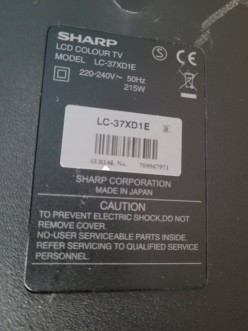 TV SHARP LC-37XD1E