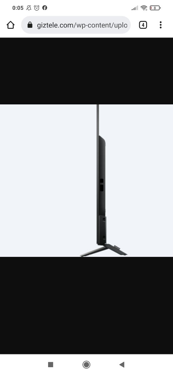 TV SONY 43 seminueva smartv, model KD-43XD8005

