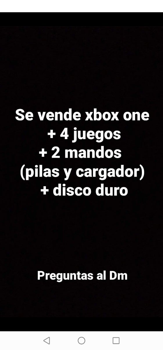 vendo xbox one o cambio por ps4