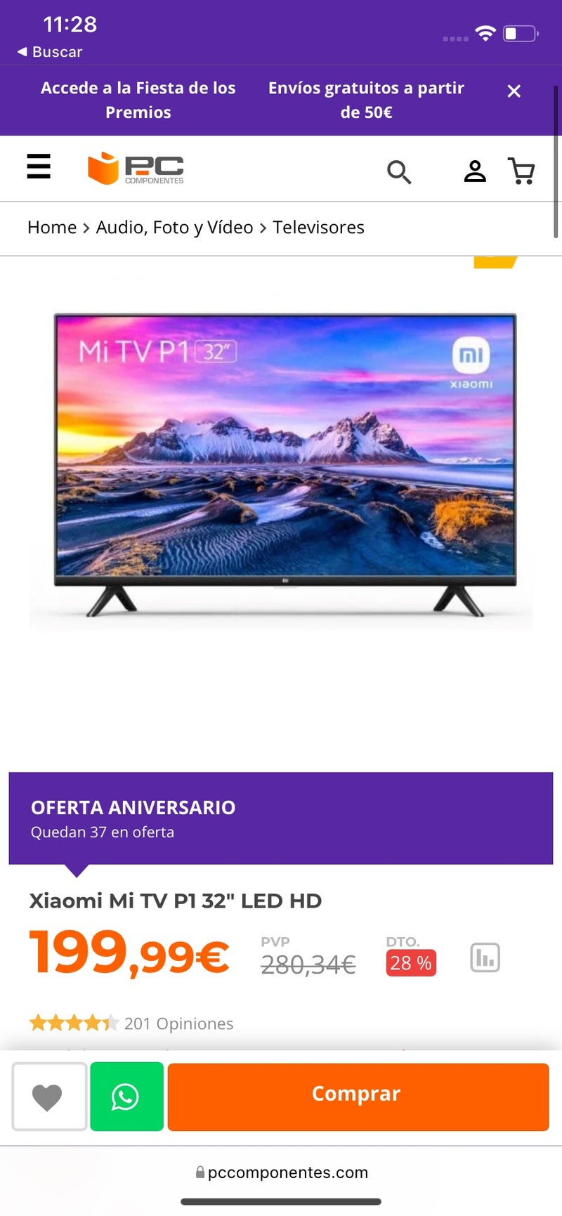 Xiaomi mi Tv p1 32 led hd 
